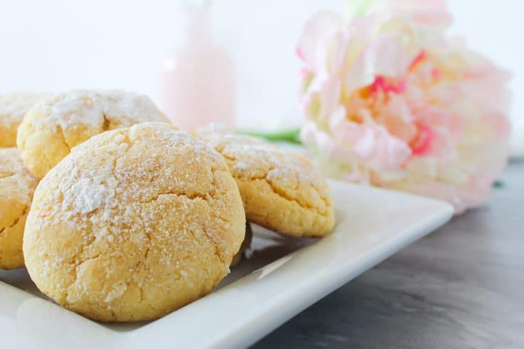 Gooey Butter Cake Cookies Finished on Plate