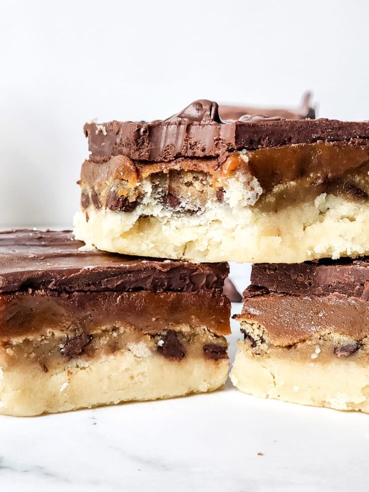 how to make twix cookie bars