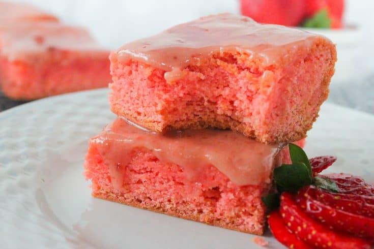 cake mix strawberry brownies recipe