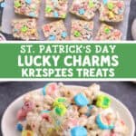 St. Patrick's Day Lucky Charms Krispies Treats