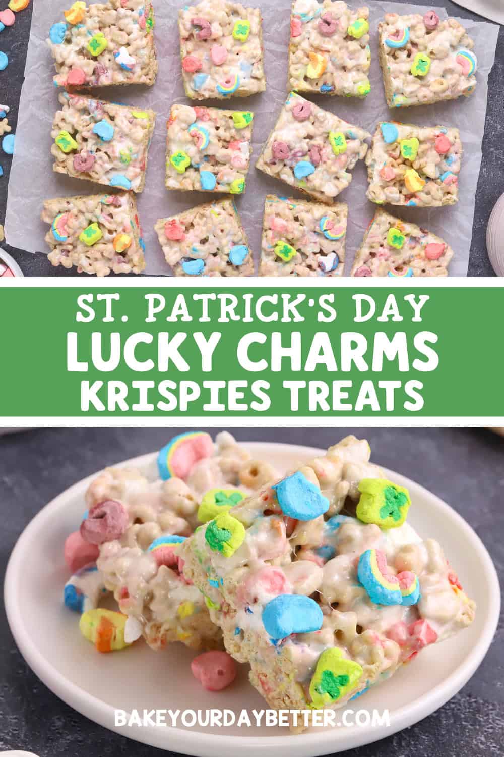 St. Patrick's Day Lucky Charms Krispies Treats