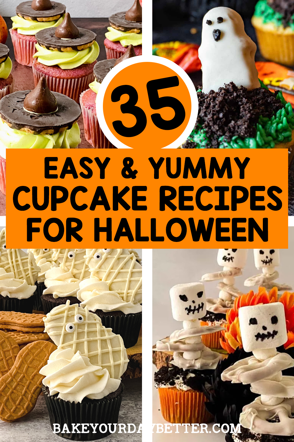 35 easy and yummy cupcake recipes for halloween