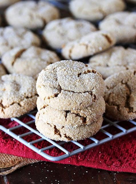 Cake Mix Molasses Crinkle Cookies Stack Image202