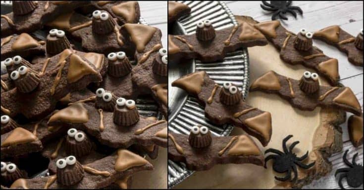 Halloween bat cookies