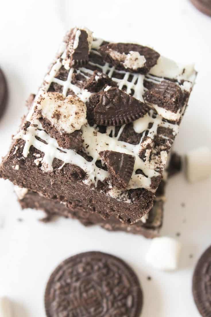 No Bake Oreo Marshmallow Bars 01