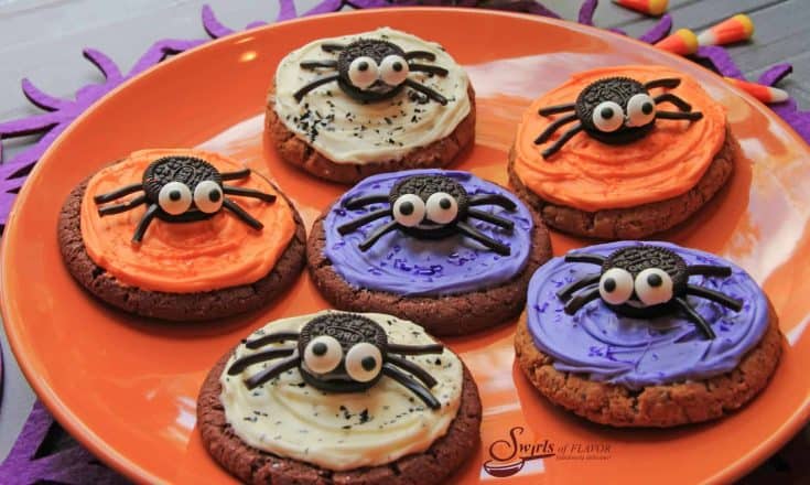 No Bake Spooky Spider Cookies W scaled 1