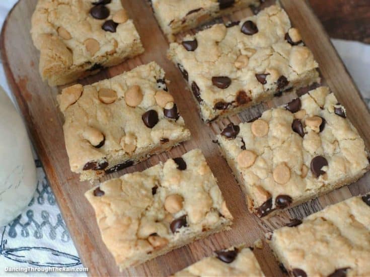 Peanut Butter Chocolate Chip Cookie Bars99