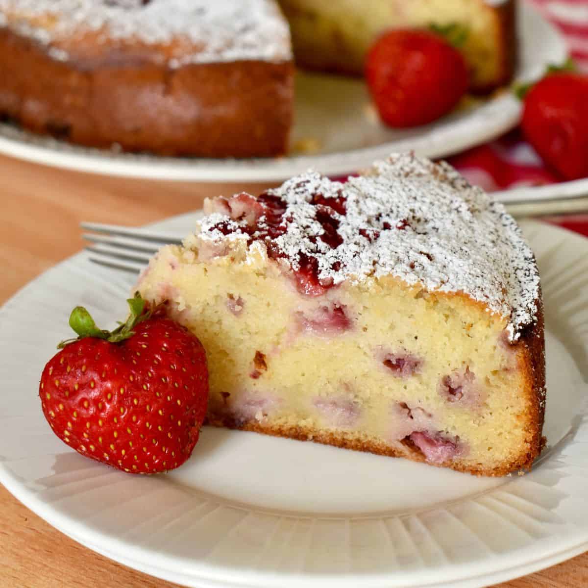 Strawberry Ricotta Cake 4