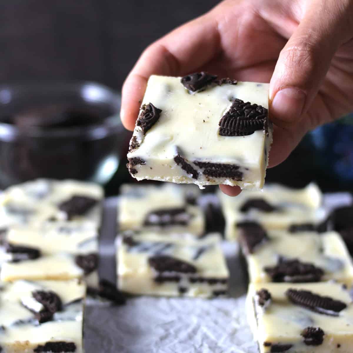 best white chocolate oreo fudge with 3 ingredients