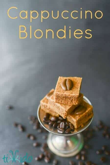 cappuccino blondies recipe HERO
