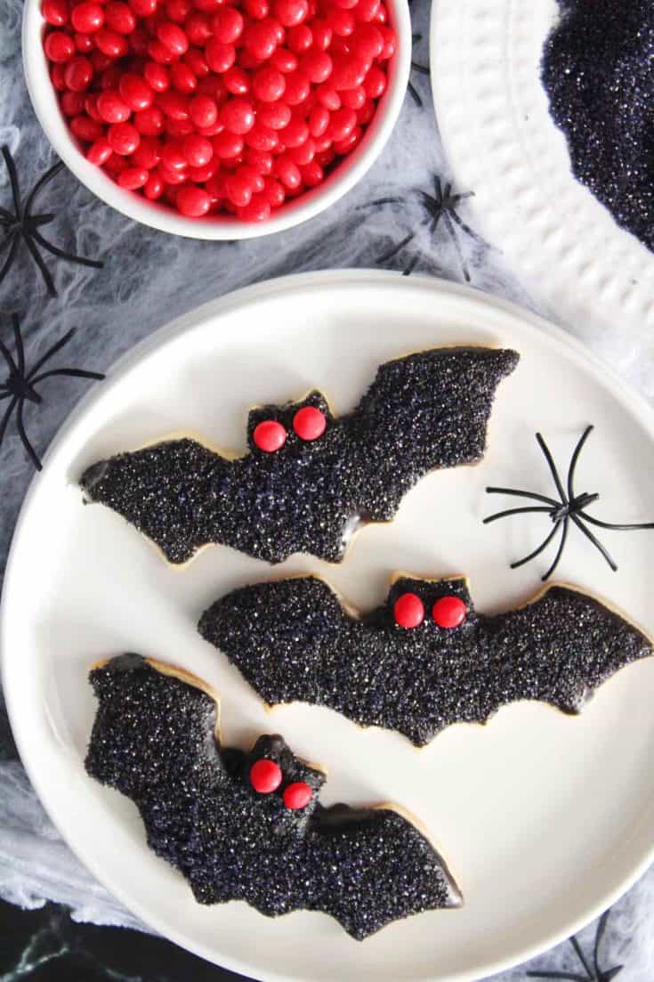 halloweenbatsugarcookies