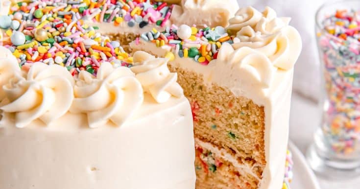 homemade funfetti cake open graph image