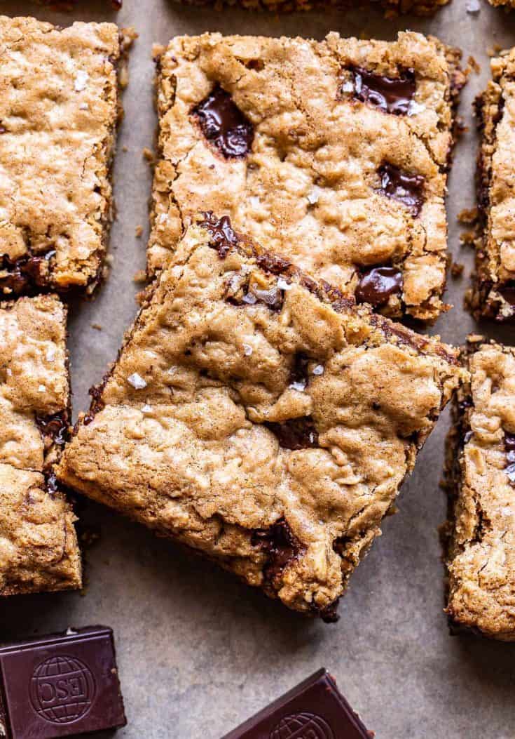 oatmeal chocolate chunk bars picture