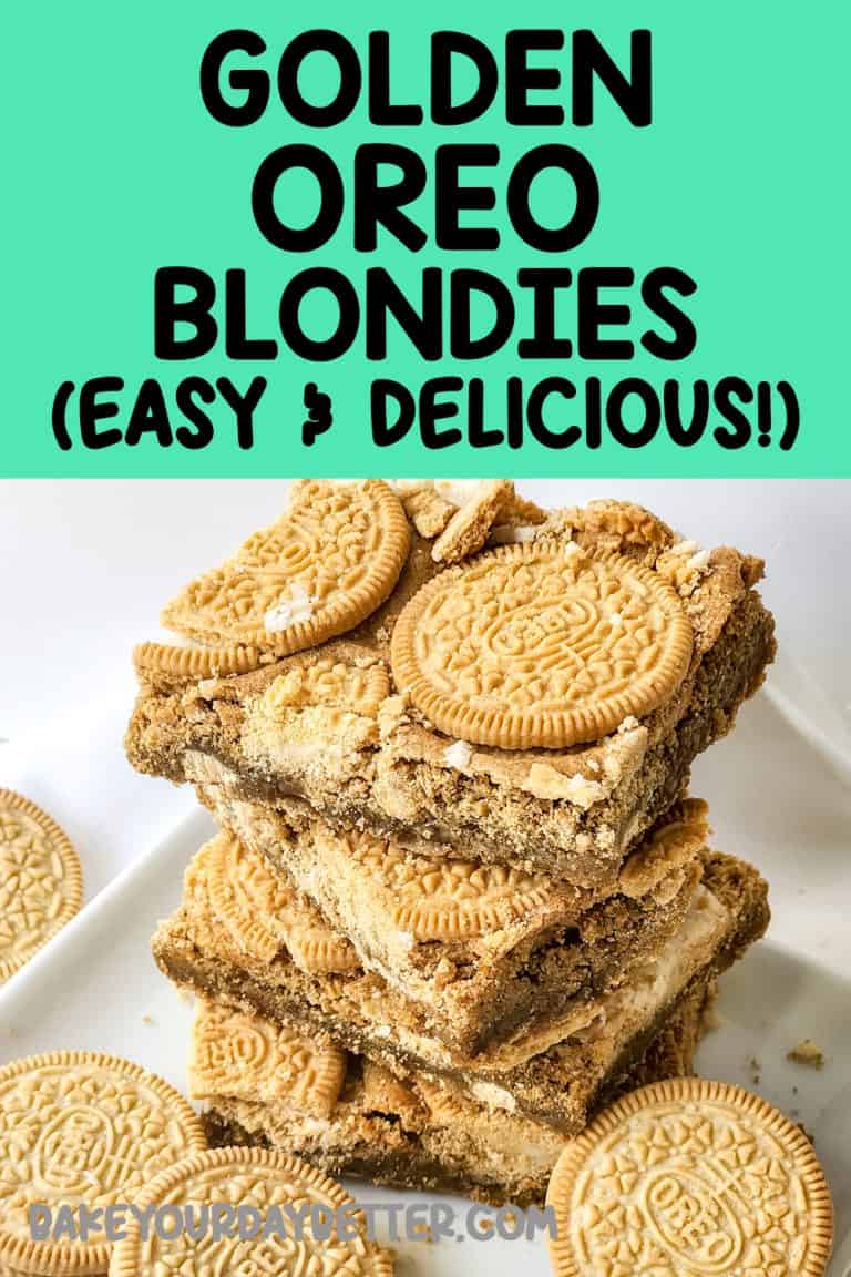 Bake Your Way to Happiness with Golden Oreo Blondies - bake your day better