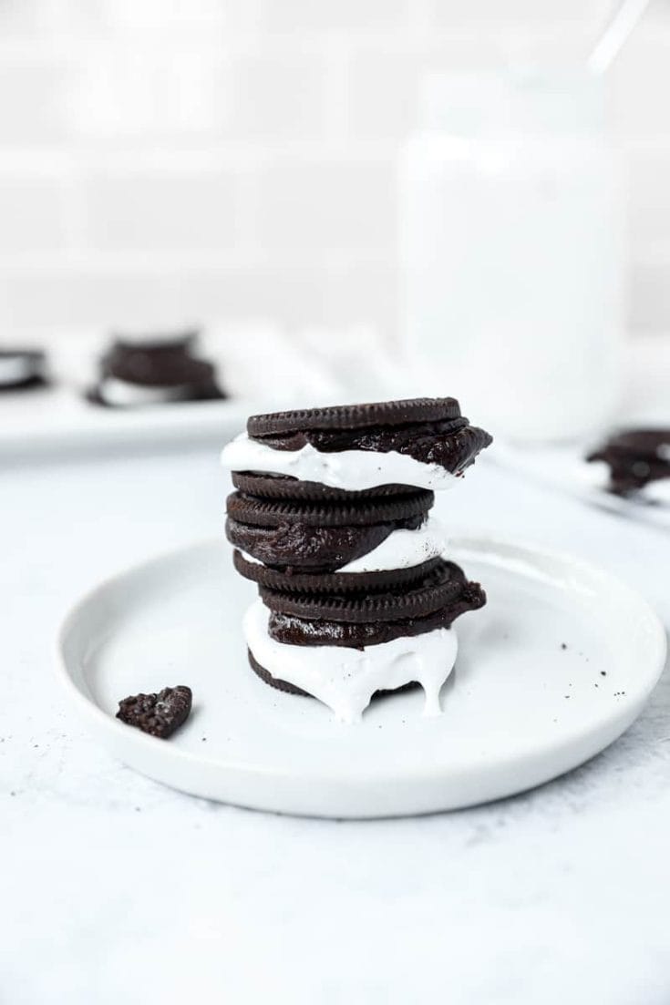 stacked oreo smores