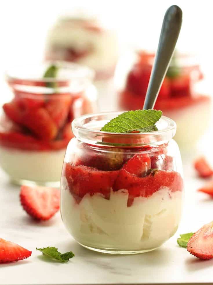 strawberries and cream feature