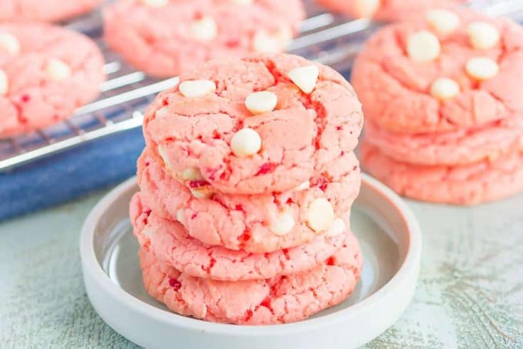 strawberry cake mix cookies 5