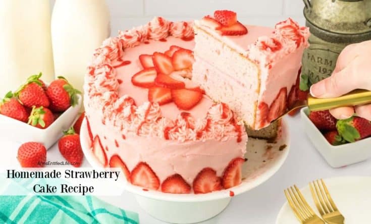 strawberry cake recipe photo