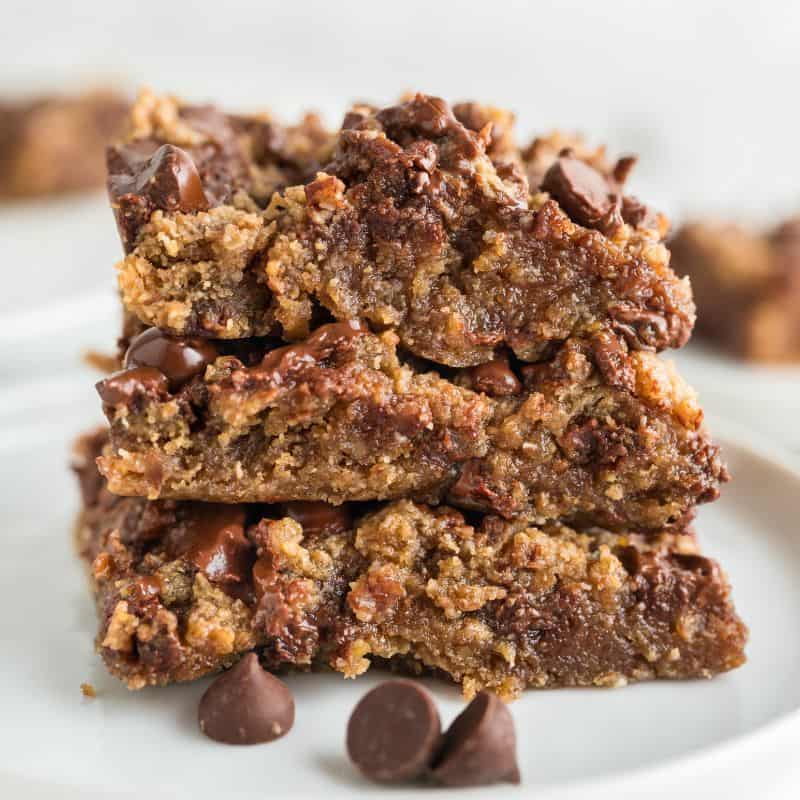 vegan peanut butter blondies