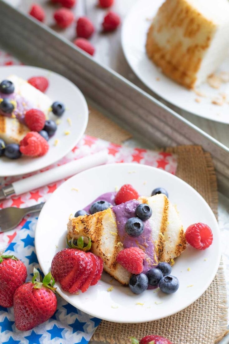 Angel Food Cake Recipe Red White and Blue
