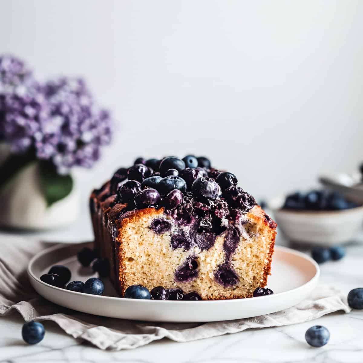 Blueberry loaf Cake 5