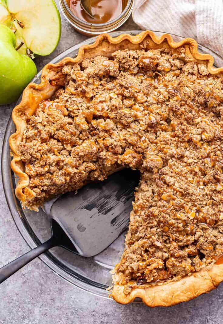 Caramel Apple Crumb Pie Photo