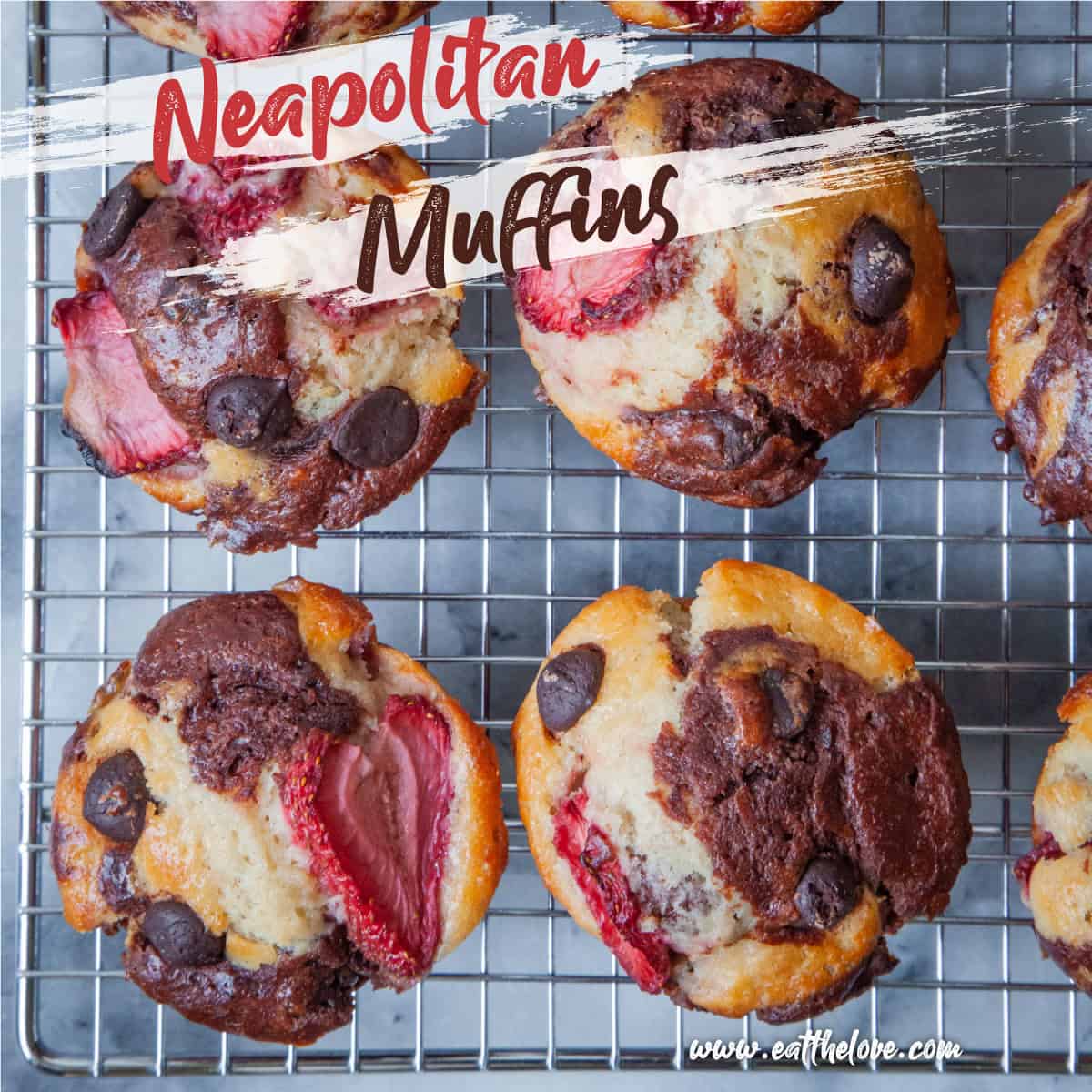 Neapolitan Muffins Featured