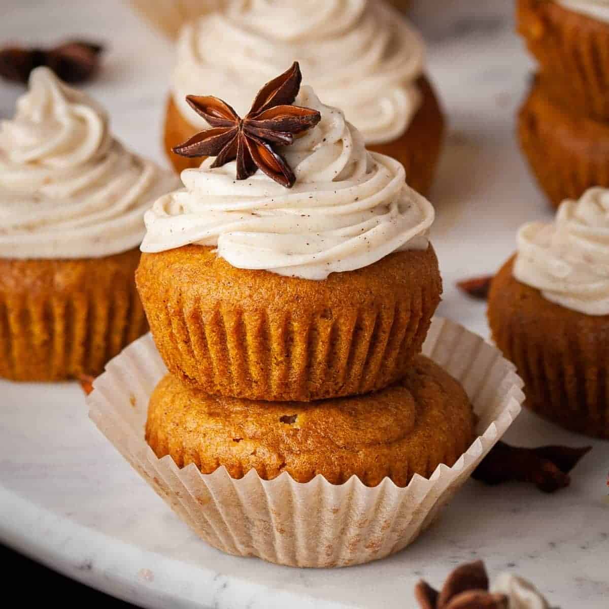 Pumpkin Muffins with Spiced Cream Cheese Frosting Featured Image 1