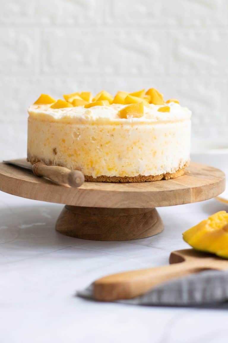Beat the Heat With This Refreshing No-Bake Mango Cheesecake
