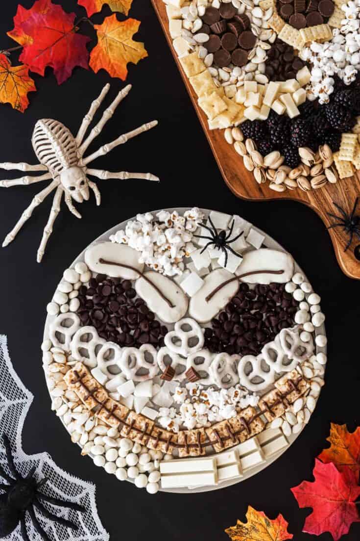 Halloween Snack Platters Jack Skellington and a skull 1