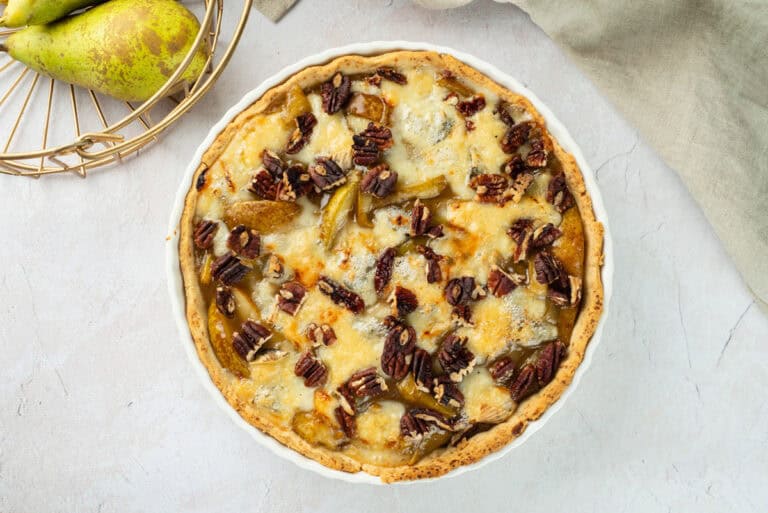 Pear Blue Chesse Pecan Tart