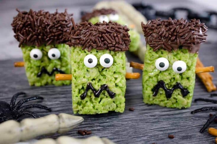 Rice Krispie Frankenstein Treats Devour Dinner 107