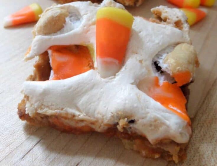 candy corn cookie bars