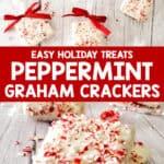 easy holiday treats peppermint graham crackers