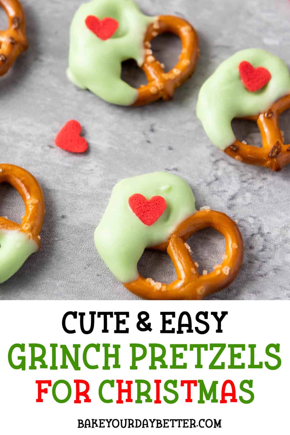 cute and easy grinch pretzels for christmas