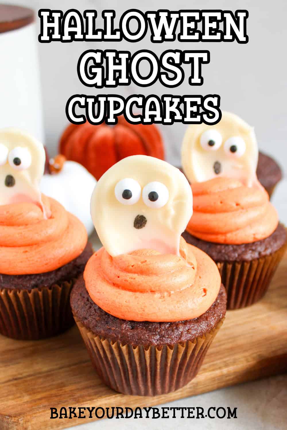 halloween ghost cupcakes