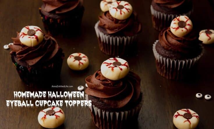 homemade halloween eyeball cupcake toppers photo