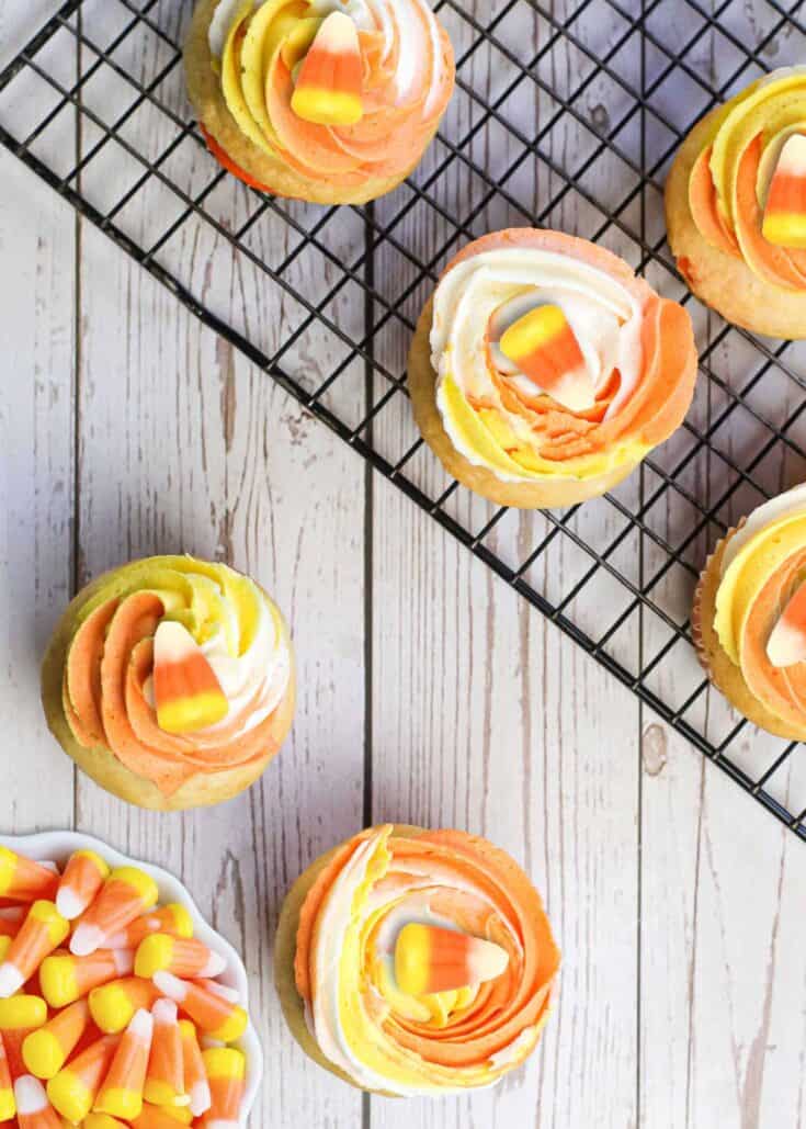 how to make candy corn cupcakes easy 1