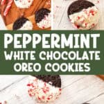 peppermint white chocolate oreo cookies