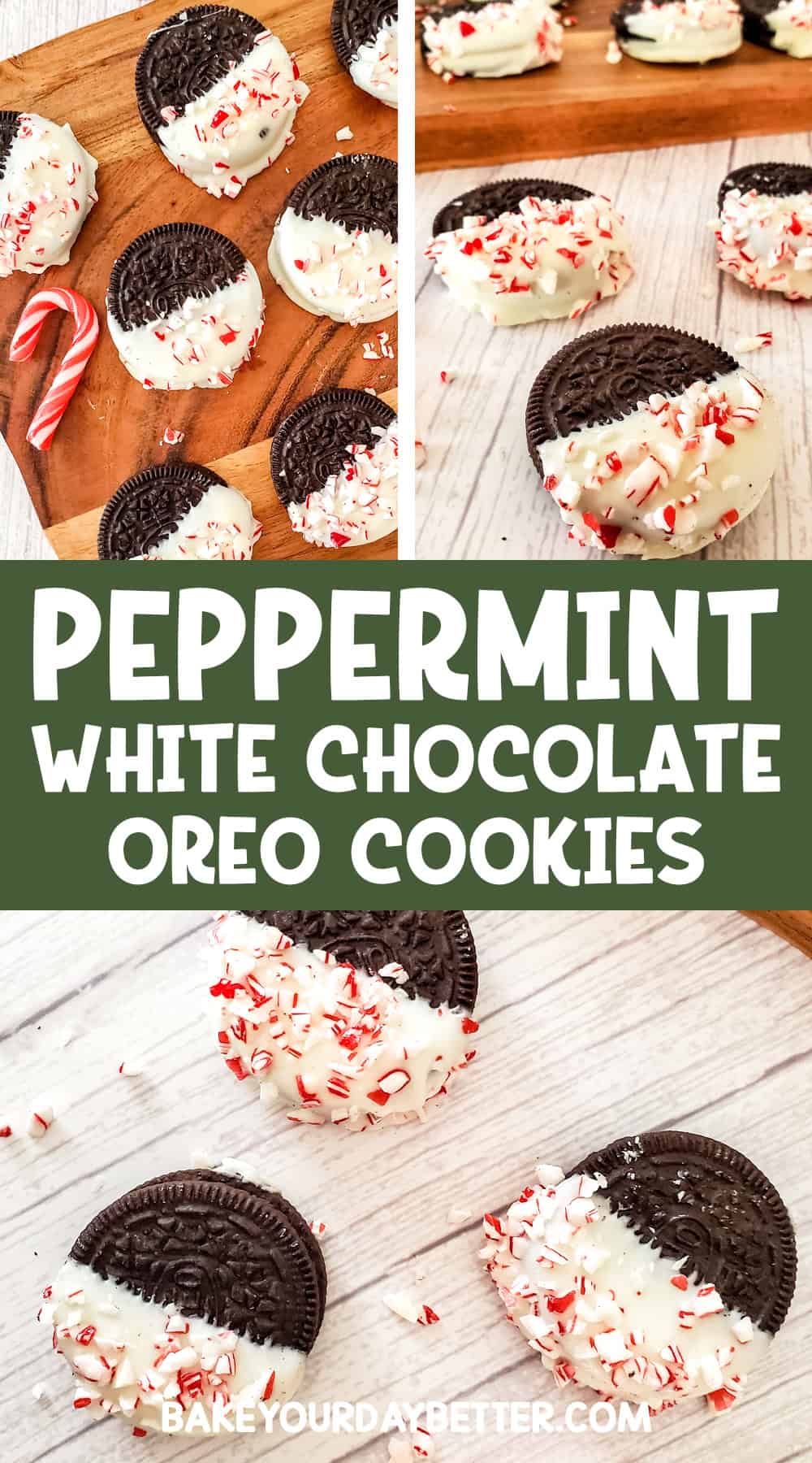 peppermint white chocolate oreo cookies