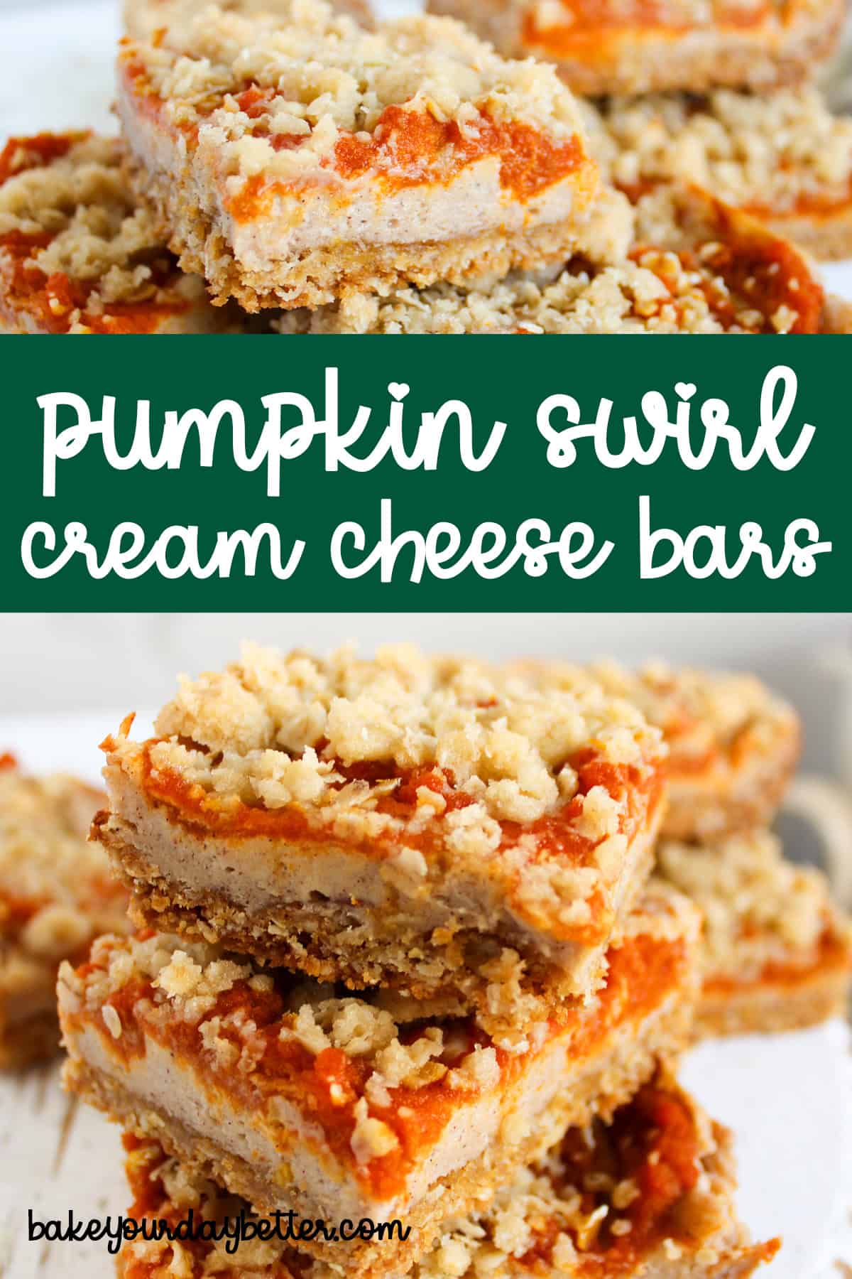 pumpkin swirl cream cheese bars