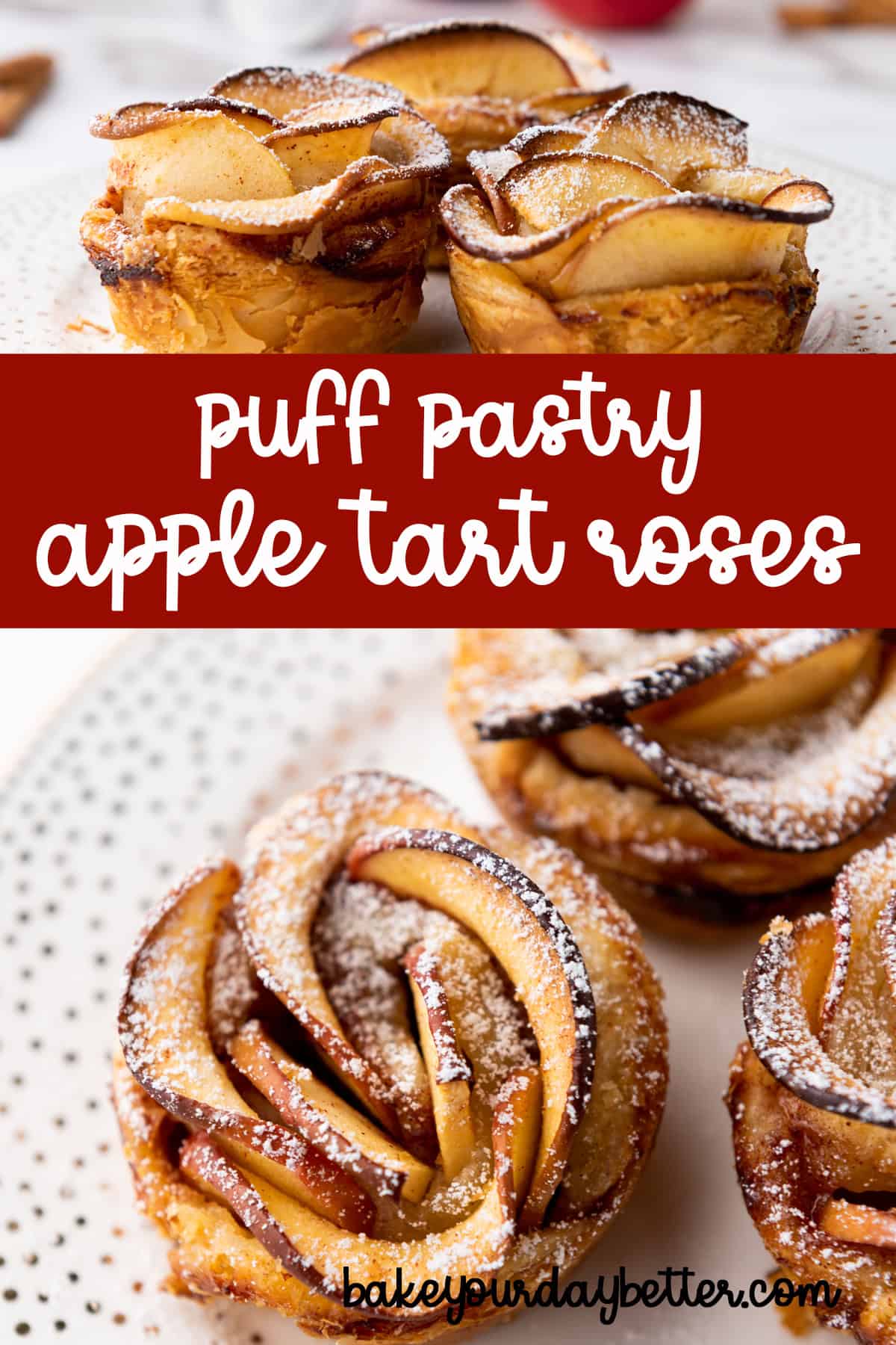 puff pastry apple tart roses