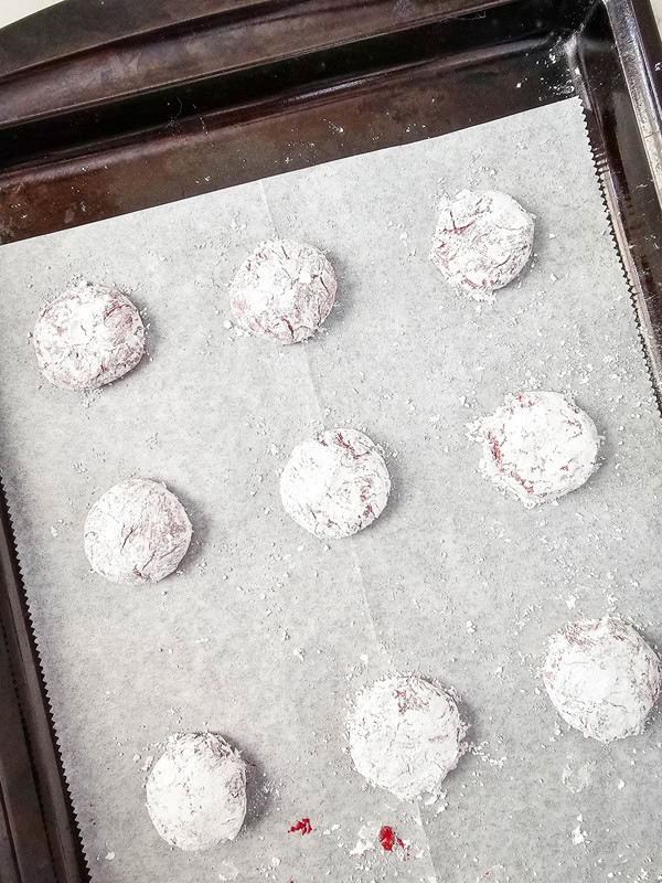 cookies on a cookie sheet before baking