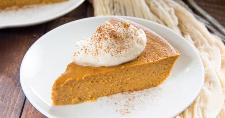 Crustless Pumpkin Pie FB