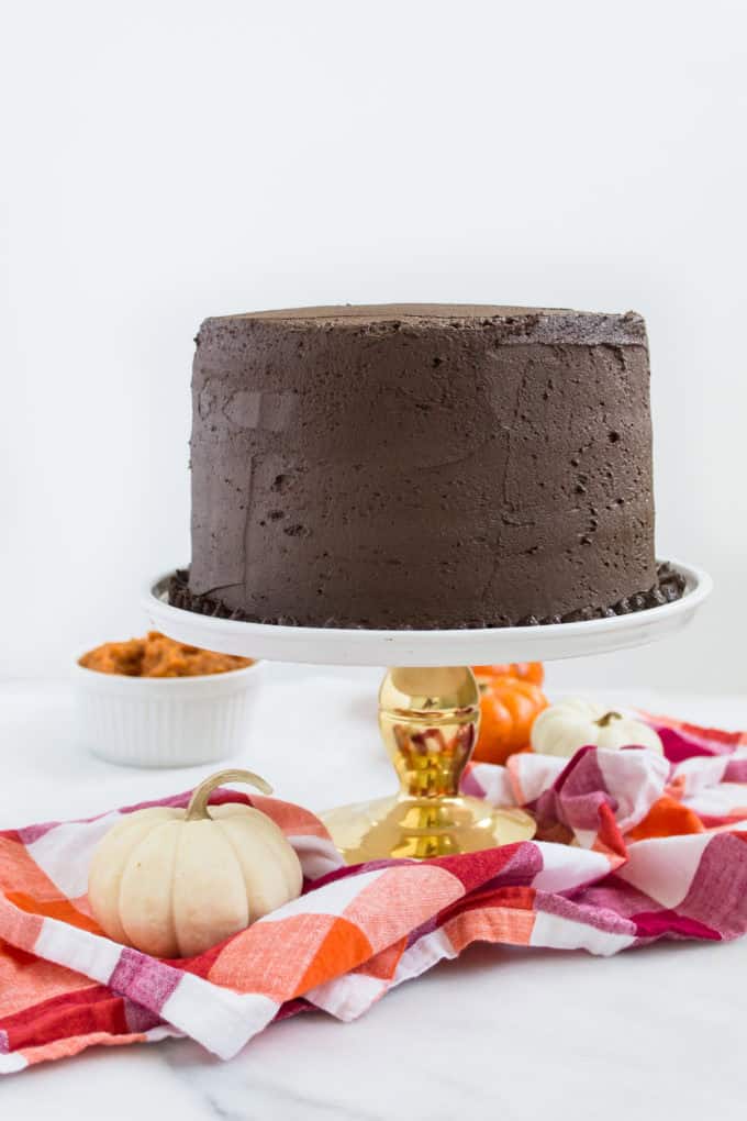 Pumpkin Cake with Chocolate Frosting 10 680x1020 1