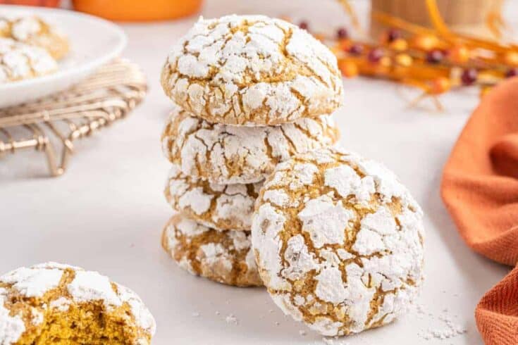 Pumpkin Crinkle Cookies FEATURE