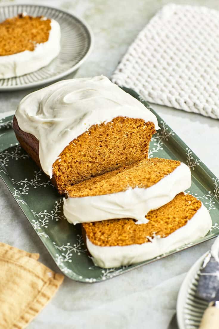 Pumpkin Loaf With Cream Cheese Frosting 13 WEB