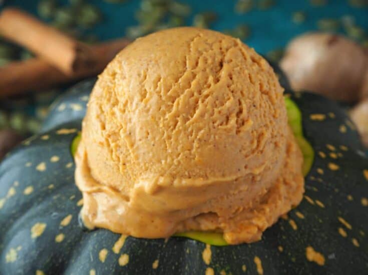 Pumpkin spice ice cream