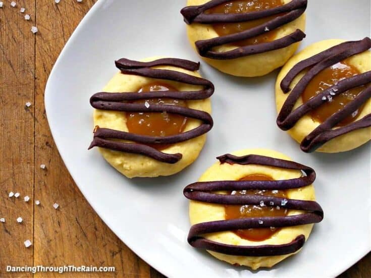 Salted Caramel Thumbprint Cookies97