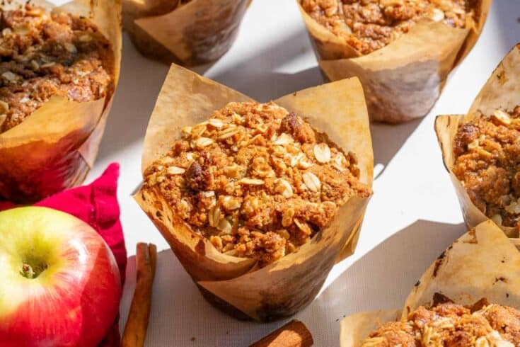 Sourdough apple butter muffins